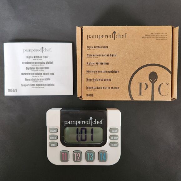 Pampered Chef Digital Kitchen Timer 100479 - Picture 1 of 8